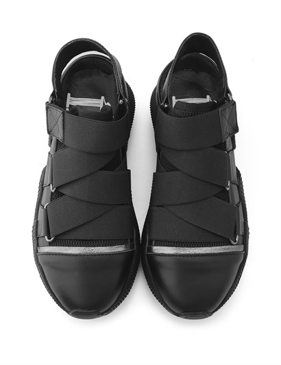 Migos Women's Sneaker Black Leather