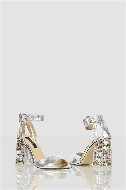 Militta Women's Sandal Silver Crystal
