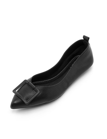 Mimo Women's Ballerina Black Floater