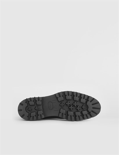Mirror Black Leather - Snake Leather Men's Boot