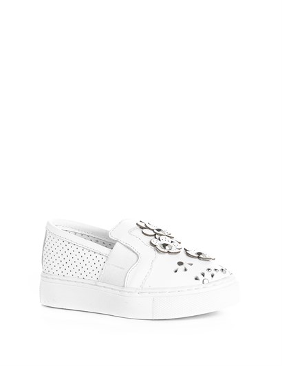 Monny Girls' Sneaker White Leather