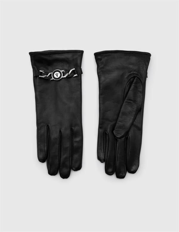 Mors Black Women's Leather Gloves