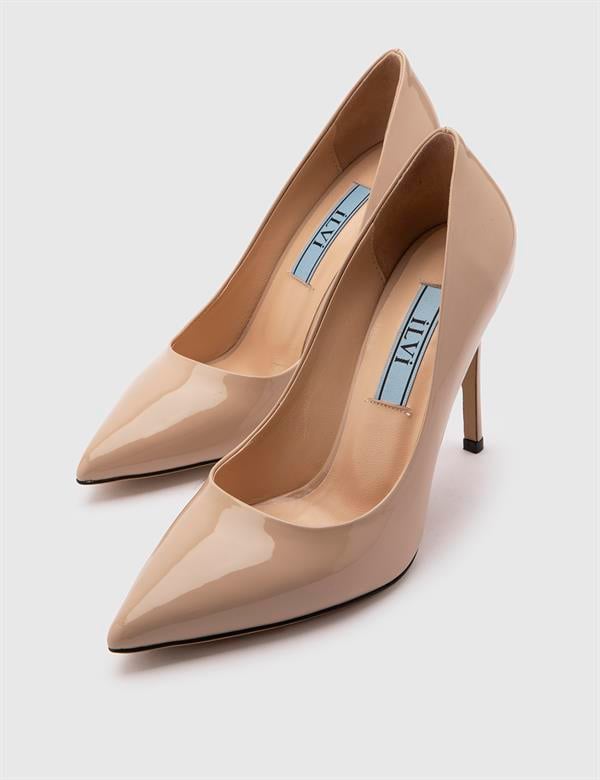 Nelli Kadın Stiletto Bej Rugan