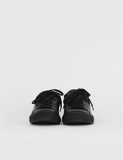 Nevada Black Leather Men's Shoe