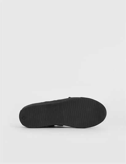 Nevada Black Leather Men's Shoe