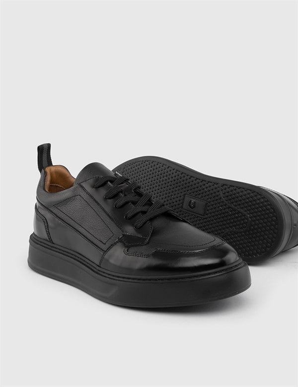 Nidus Black Patent Leather Men's Sneaker