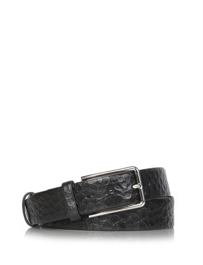 Nıgız Men's Belt Black Print