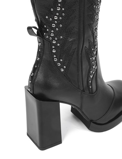 Nona Women's Boot Black Leather