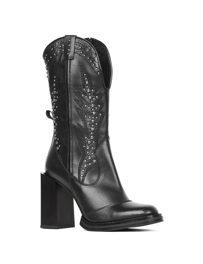 Nona Women's Boot Black Leather