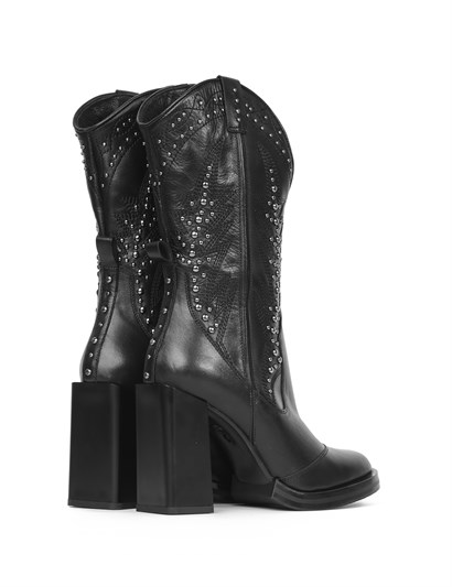 Nona Women's Boot Black Leather