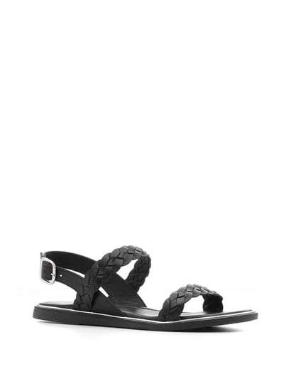 Omo Women's Sandal Black Leather