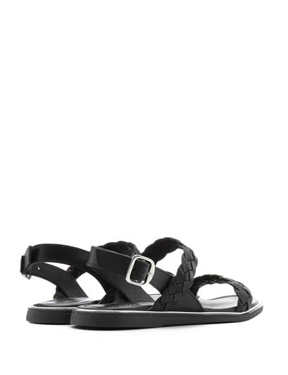Omo Women's Sandal Black Leather