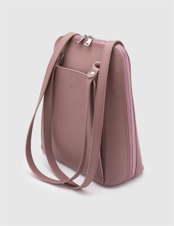 Osan Dusty Rose Floater Leather Women's Backpack