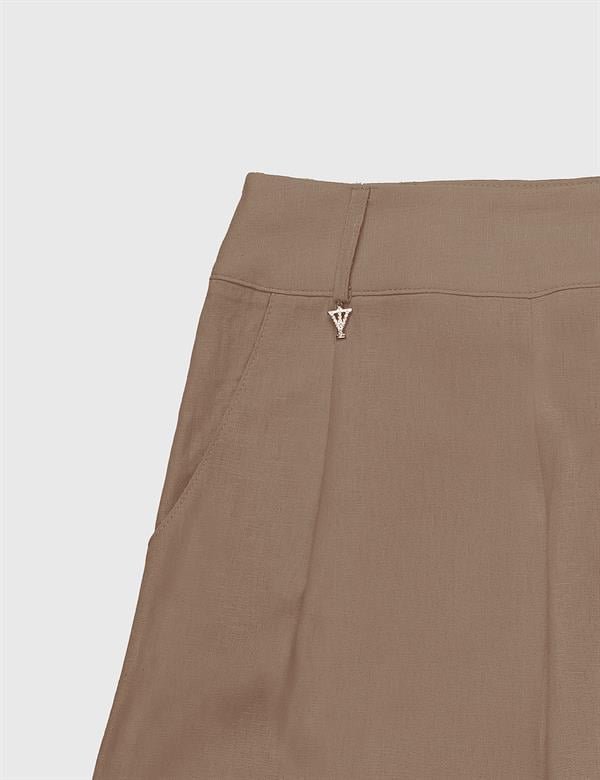 Perri Brown Women's Linen Trousers