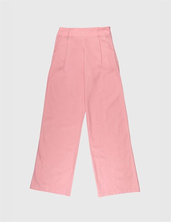 Perri Pink Women's Linen Trousers