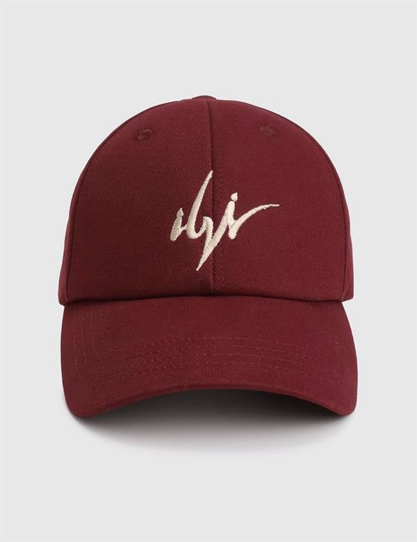 Peta Gabardin Bordo Unisex Şapka