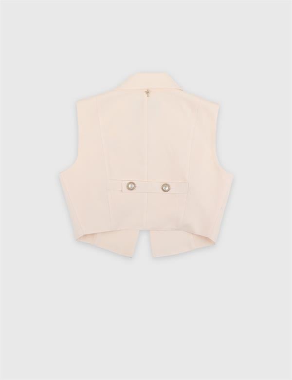 Phila Ecru Women's Linen Vest