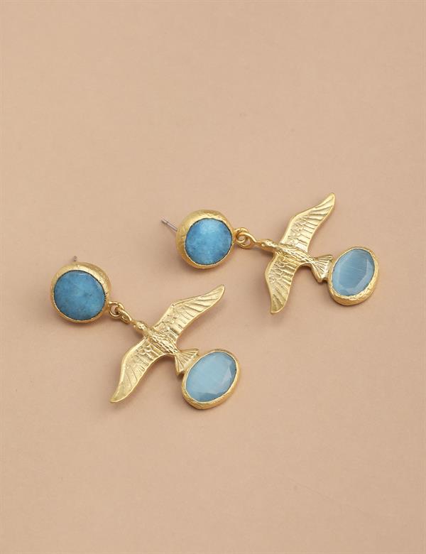 Plzen Turquoise Natural Stone Women's Earrings