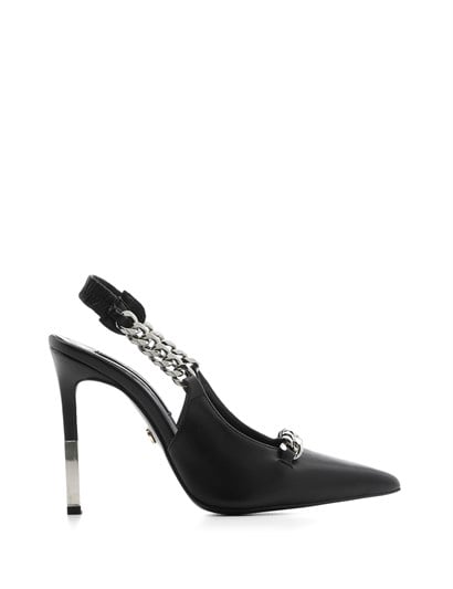 Polo Women's Slipper Black Leather