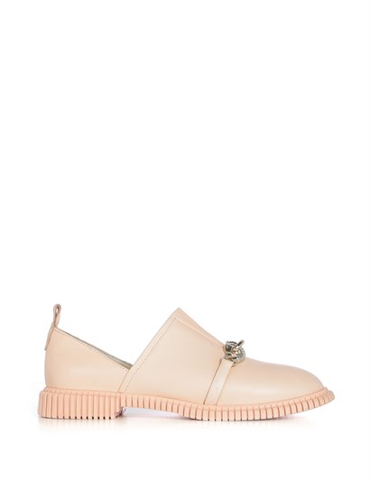 Renny Women's Moccasin Powder Pink Leather