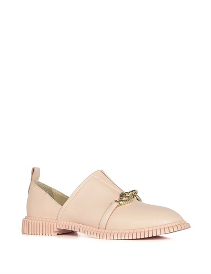 Renny Women's Moccasin Powder Pink Leather