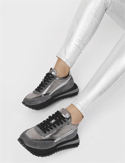 Santıago Grey Suede Women's Sneaker