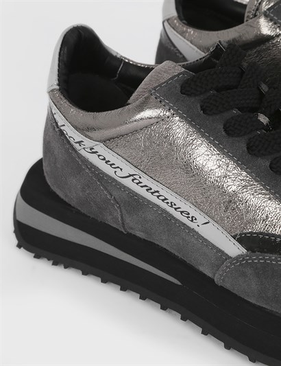 Santıago Grey Suede Women's Sneaker