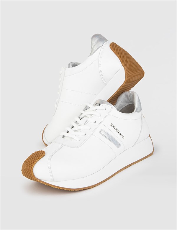 Sloane White Leather Women's Sneaker