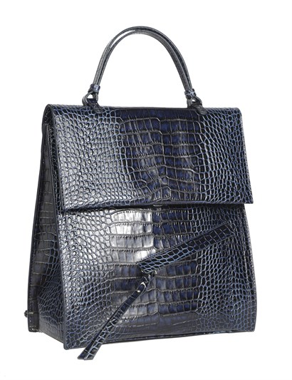 Spela Women's Backpack Navy Blue Crocodile