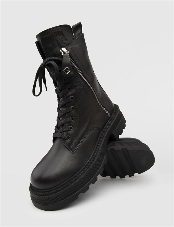Svetilo Black Leather Women's Boot