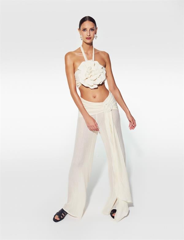 Tansy Ecru Women's Trousers