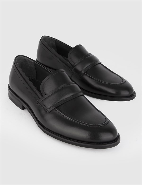 Tegan Hakiki Deri Erkek Siyah Klasik Ayakkabı