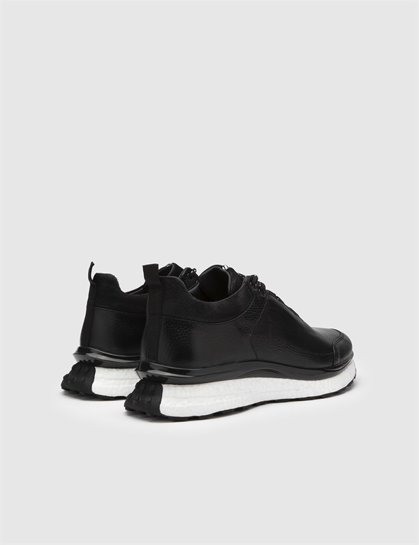 Terje Black Floater Leather Men's Sneaker