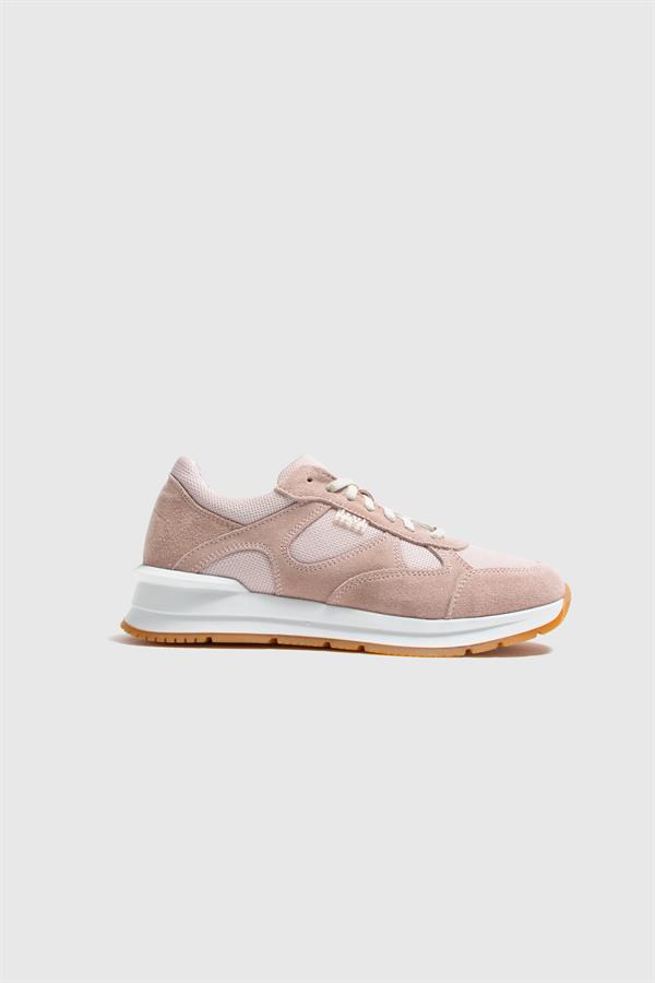 Tiina Powder Pink Suede-Powder Pink Leather Women's Sneaker