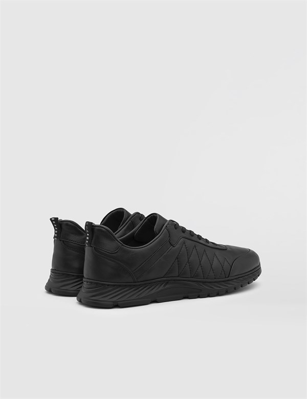Tilia Black Nappa Leather Men's Sneaker