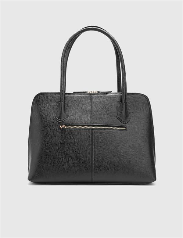 Tine Black Floater Leather Women's Handbag