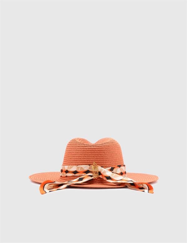Tocoa Orange Women's Straw Hat