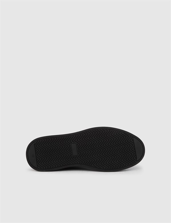 Tole Antique Black Leather Men's Sneaker