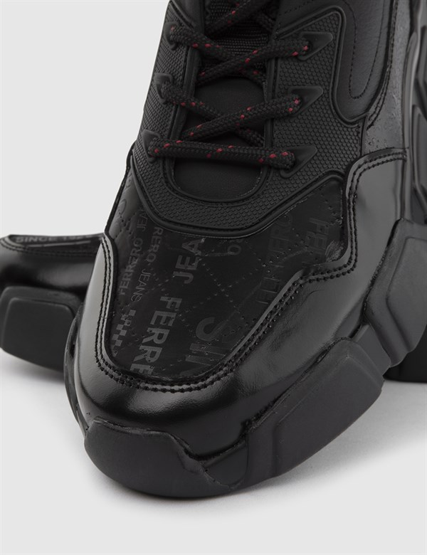 Tomi Black Snake Leather Men's Sneaker