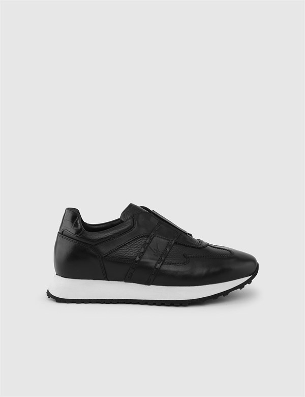 Tord Black Leather Men's Sneaker