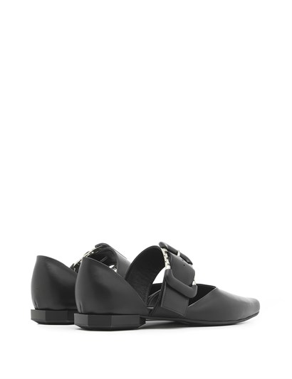 Tri Women's Ballerina Black Leather