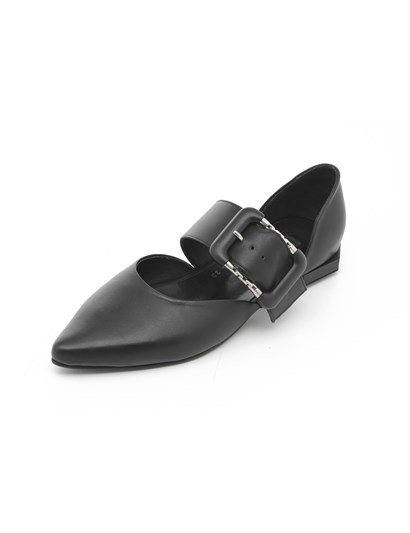 Tri Women's Ballerina Black Leather