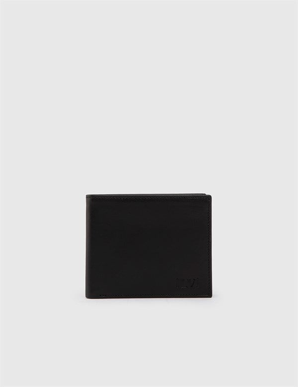 Ulva Black Leather Men's Wallet
