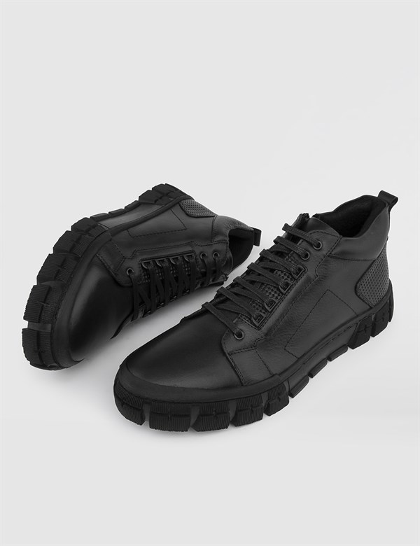 Urtica Black Nappa Leather Men's Boot