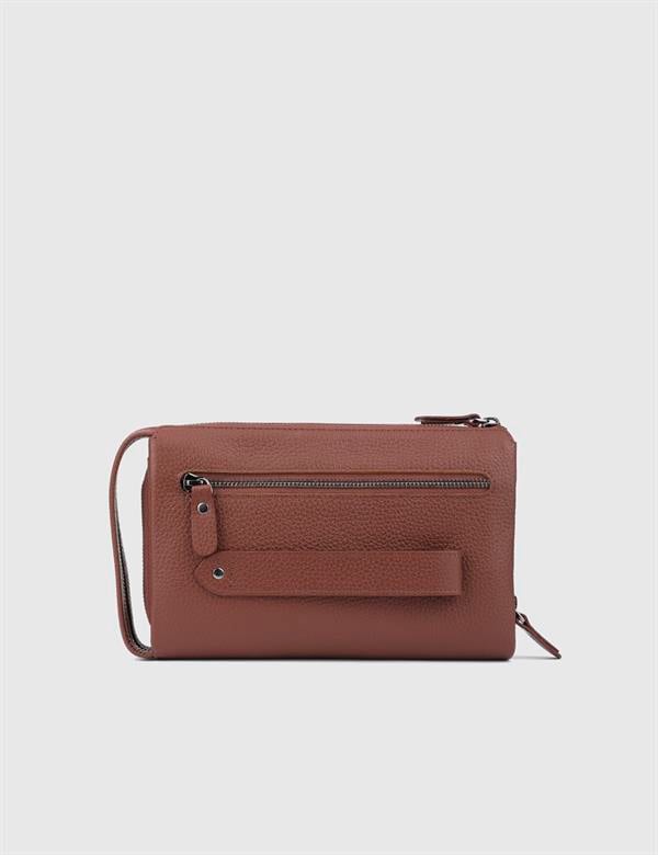 Vallejo Saddle Brown Crazy Leather Men's Handbag