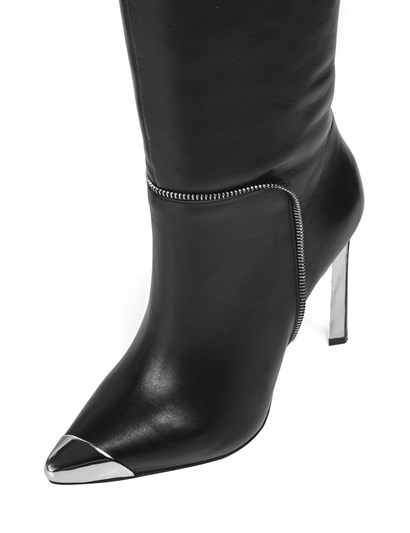 Venera Women's High Boot Black Leather
