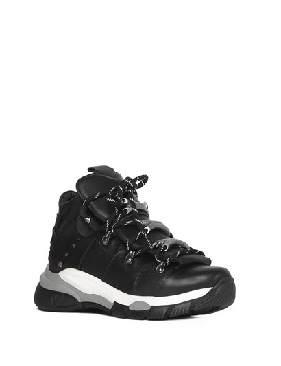 Viena Women's Sneaker Black Leather