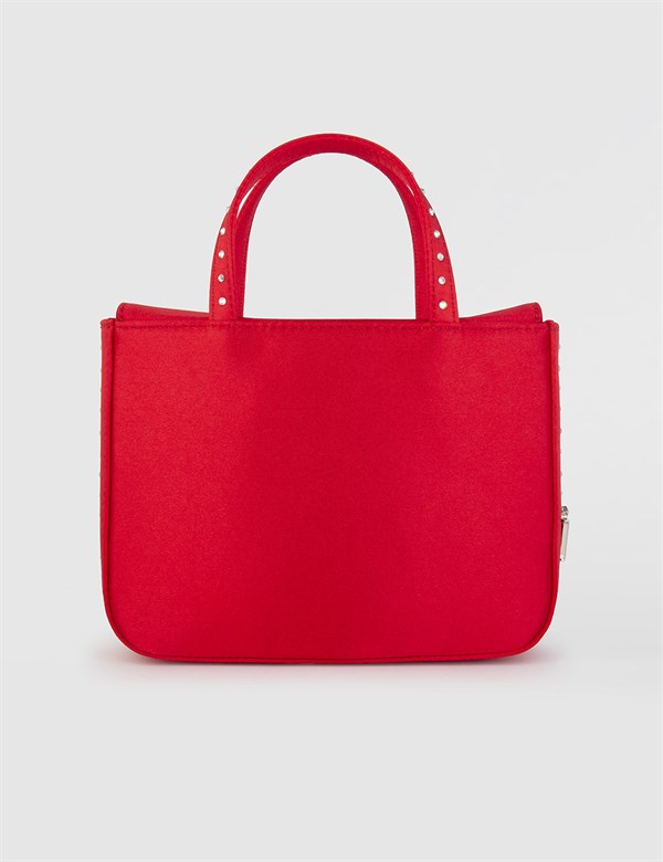 Wavre Red Satin Women's Handbag