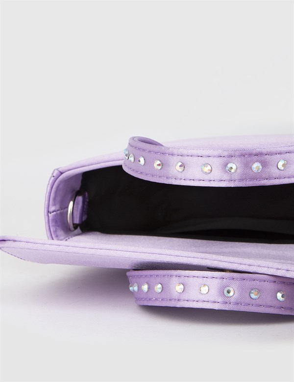 Wavre Lilac Satin Women's Handbag