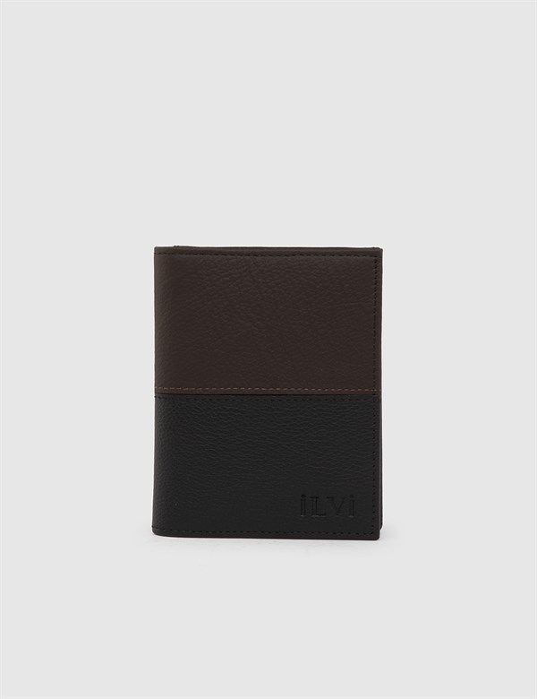 Wyre Black-Brown Floater Leather Men's Wallet
